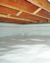 a moisture barrier installed on the walls and floors of a crawl space in Leadville 