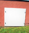 head-on view of one of our doors installed in Gypsum  for crawl spaces