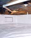 a sealed crawl space installation in Gunnison 