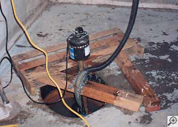 A Buena Vista  sump pump system that failed and lead to a basement flood.