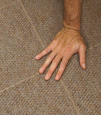 Carpeted Floor Tiles installed in Aspen , Colorado