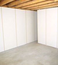 Unfinished basement insulated wall covering in Bailey , Colorado